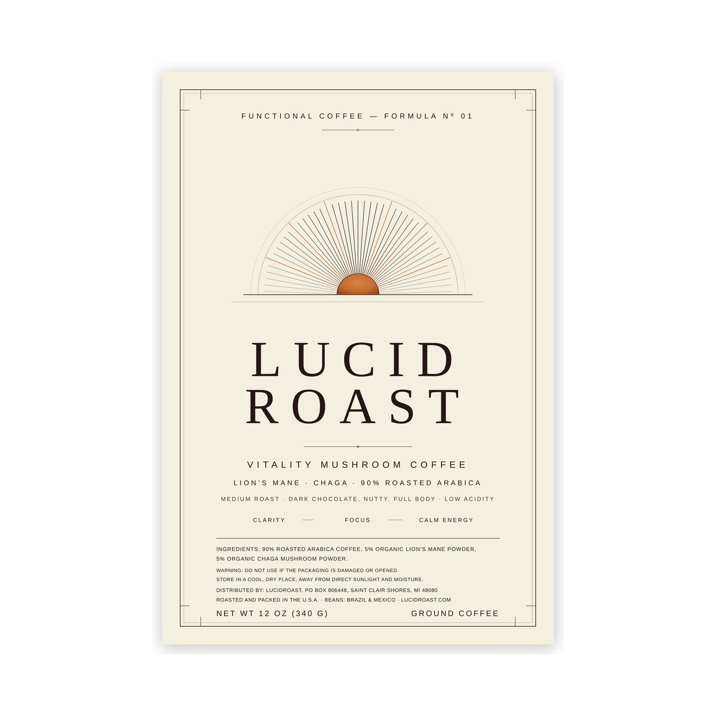 Vitality Mushroom Coffee — Medium Roast